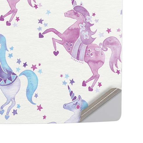 Purple Unicorns by Cat Coq PS5 Pro Disk Console Skin