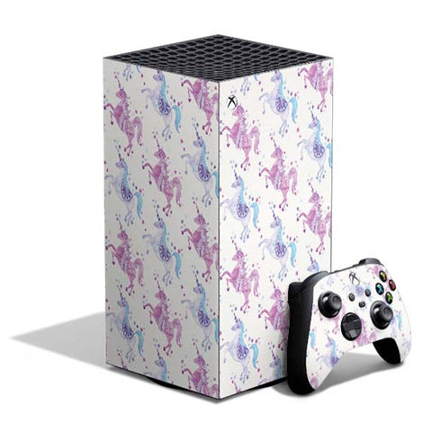 Purple Unicorns by Cat Coq XBox Series X Digital Edition Bundle Skin