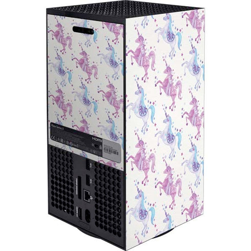Purple Unicorns by Cat Coq XBox Series X Digital Edition Bundle Skin
