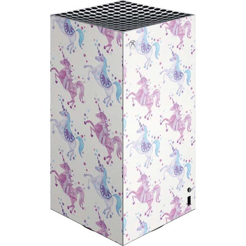 Purple Unicorns by Cat Coq XBox Series X Digital Edition Console Skin