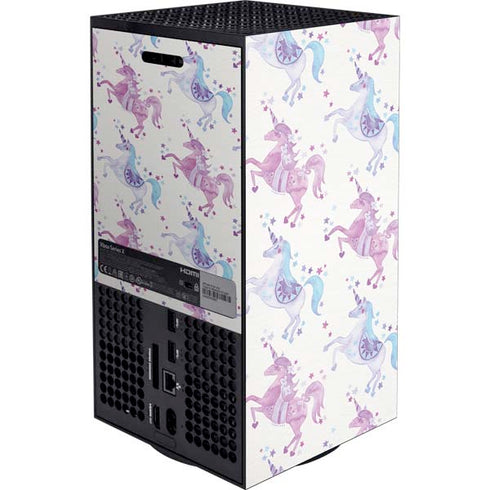 Purple Unicorns by Cat Coq XBox Series X Digital Edition Console Skin
