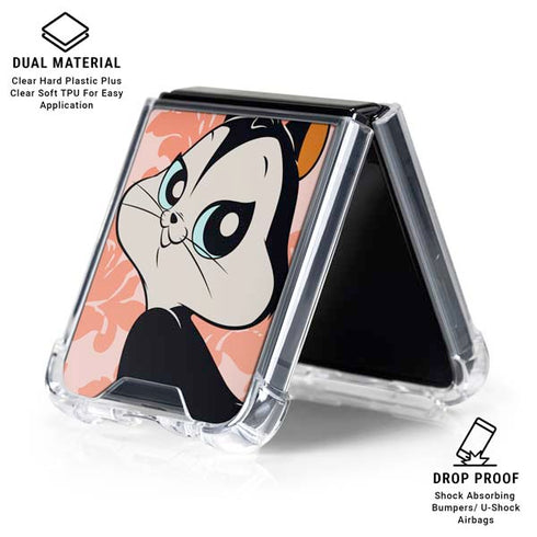 Looney Tunes Pussyfoot Galaxy Z Flip7 Clear Case