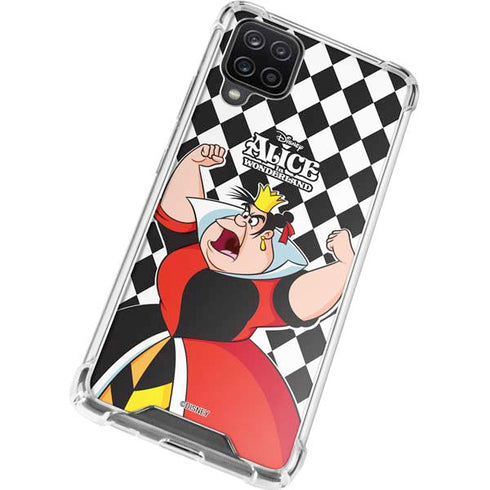 Disney Alice in Wonderland Queen of Hearts Off with their Head! Galaxy A12 Clear Case