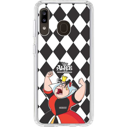 Disney Alice in Wonderland Queen of Hearts Off with their Head! Galaxy A20 Clear Case