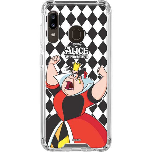 Disney Alice in Wonderland Queen of Hearts Off with their Head! Galaxy A30 Clear Case