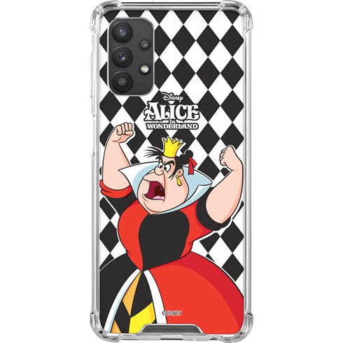 Disney Alice in Wonderland Queen of Hearts Off with their Head! Galaxy A32 5G Clear Case