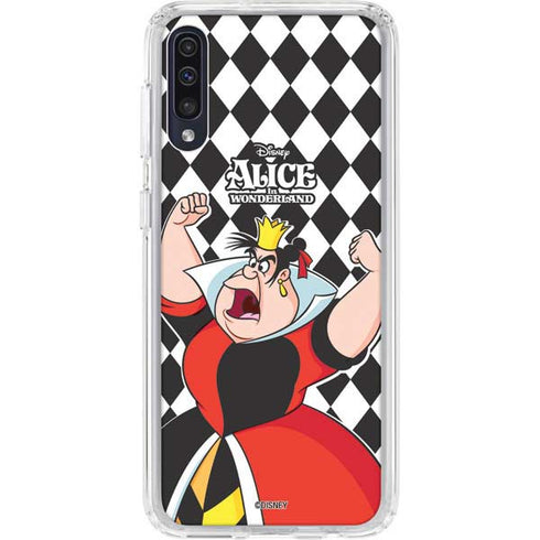 Disney Alice in Wonderland Queen of Hearts Off with their Head! Galaxy A50 Clear Case