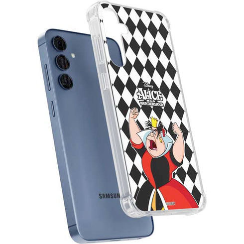 Disney Alice in Wonderland Queen of Hearts Off with their Head! Galaxy A55 5G Clear Case
