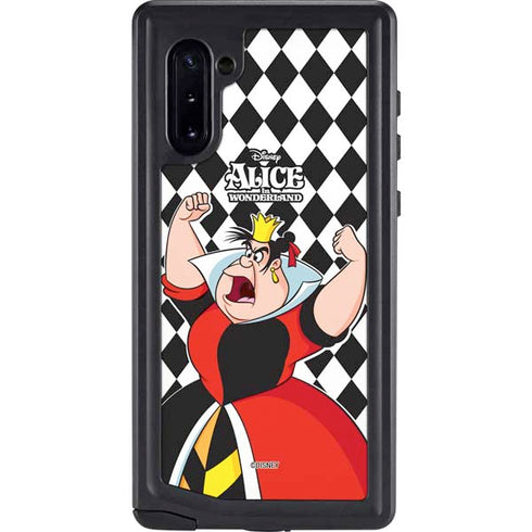 Disney Alice in Wonderland Queen of Hearts Off with their Head! Galaxy Note 10 Waterproof Case