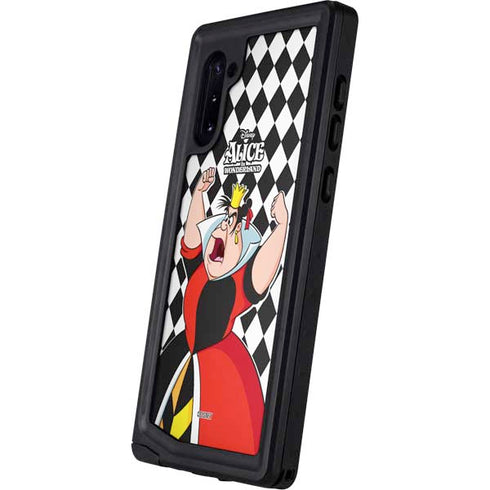 Disney Alice in Wonderland Queen of Hearts Off with their Head! Galaxy Note 10 Waterproof Case