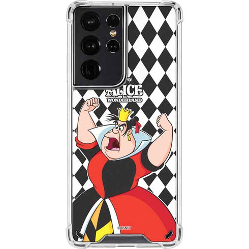 Disney Alice in Wonderland Queen of Hearts Off with their Head! Galaxy S21 Ultra 5G Clear Case
