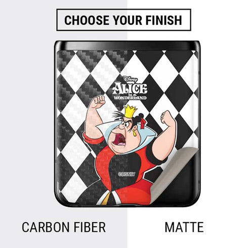 Disney Alice in Wonderland Queen of Hearts Off with their Head! Galaxy Z Flip Skin