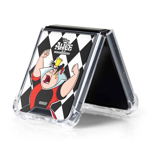 Disney Alice in Wonderland Queen of Hearts Off with their Head! Galaxy Z Flip5 5G Clear Case