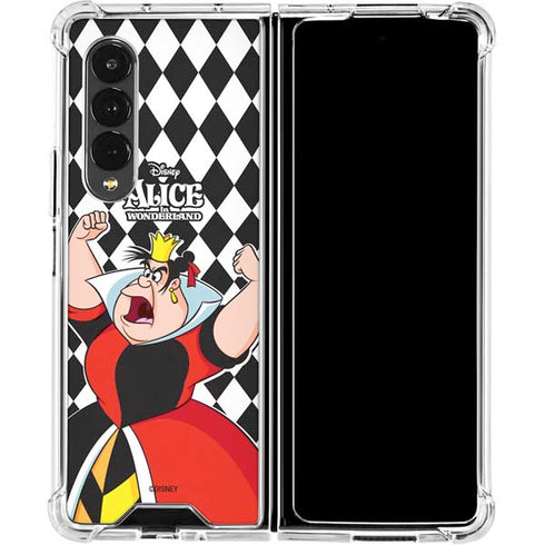 Disney Alice in Wonderland Queen of Hearts Off with their Head! Galaxy Z Fold4 5G Clear Case