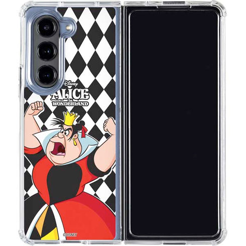 Disney Alice in Wonderland Queen of Hearts Off with their Head! Galaxy Z Fold5 5G Clear Case