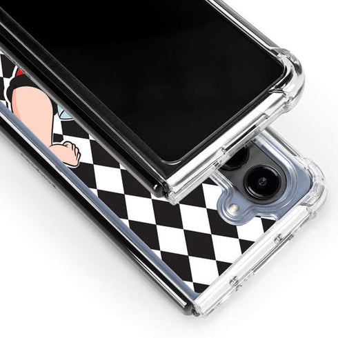 Disney Alice in Wonderland Queen of Hearts Off with their Head! Galaxy Z Fold5 5G Clear Case