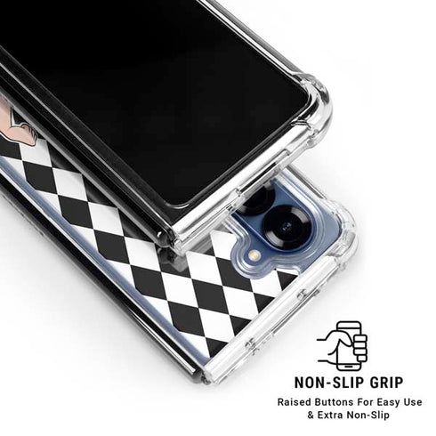 Disney Alice in Wonderland Queen of Hearts Off with their Head! Galaxy Z Fold6 Clear Case