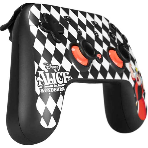 Disney Alice in Wonderland Queen of Hearts Off with their Head! Google Stadia Controller Skin