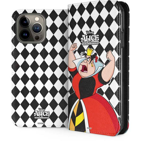 Disney Alice in Wonderland Queen of Hearts Off with their Head! iPhone 13 Pro Max Folio Case