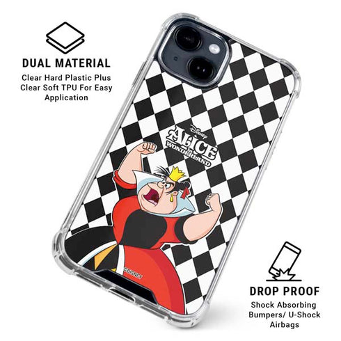 Disney Alice in Wonderland Queen of Hearts Off with their Head! iPhone 14 Plus Clear Case