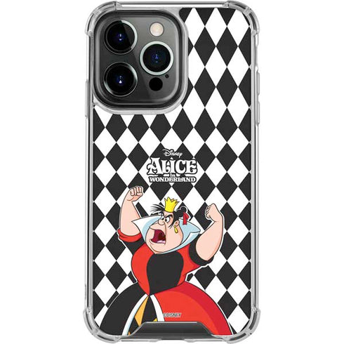 Disney Alice in Wonderland Queen of Hearts Off with their Head! iPhone 15 Pro Clear Case