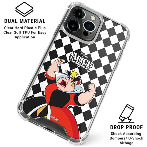 Disney Alice in Wonderland Queen of Hearts Off with their Head! iPhone 15 Pro Clear Case