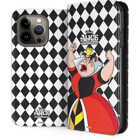 Disney Alice in Wonderland Queen of Hearts Off with their Head! iPhone 15 Pro Folio Case