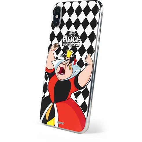 Disney Alice in Wonderland Queen of Hearts Off with their Head! iPhone XS Skin