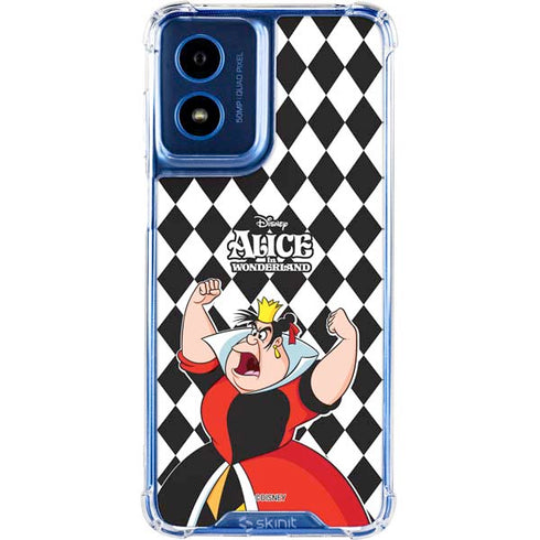 Disney Alice in Wonderland Queen of Hearts Off with their Head! Moto G Play 4G (2024) Clear Case