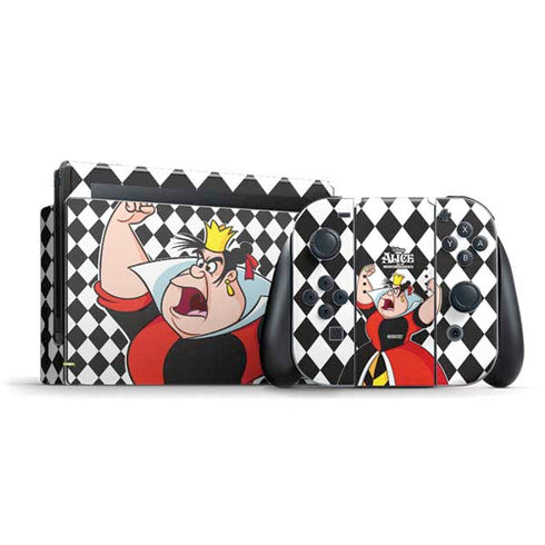 Disney Alice in Wonderland Queen of Hearts Off with their Head! Nintendo Switch Bundle Skin