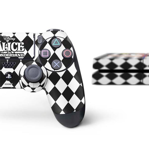 Disney Alice in Wonderland Queen of Hearts Off with their Head! PS4 Console and Controller Bundle Skin