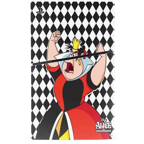 Disney Alice in Wonderland Queen of Hearts Off with their Head! PS5 Slim Disk Bundle Skin