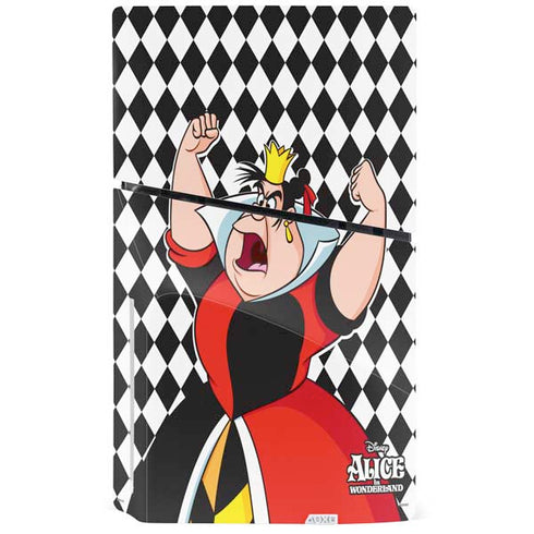 Disney Alice in Wonderland Queen of Hearts Off with their Head! PS5 Slim Disk Bundle Skin