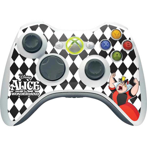 Disney Alice in Wonderland Queen of Hearts Off with their Head! Xbox 360 Wireless Controller Skin