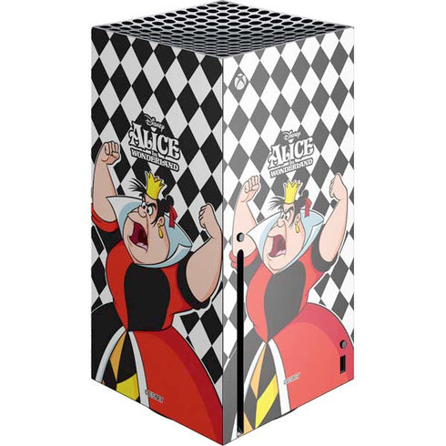 Disney Alice in Wonderland Queen of Hearts Off with their Head! Xbox Series X Console Skin