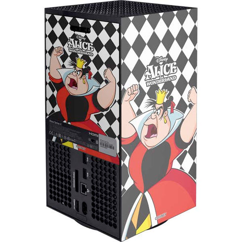 Disney Alice in Wonderland Queen of Hearts Off with their Head! Xbox Series X Console Skin
