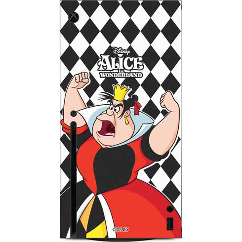 Disney Alice in Wonderland Queen of Hearts Off with their Head! Xbox Series X Console Skin