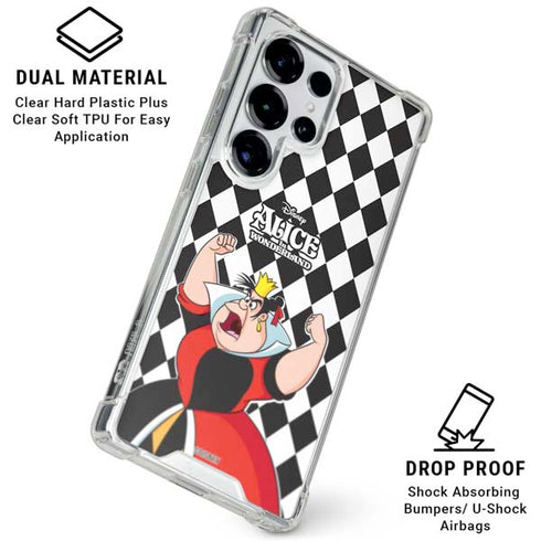 Disney Alice in Wonderland Queen of Hearts Off with their Head! Galaxy S26 Ultra Clear Case