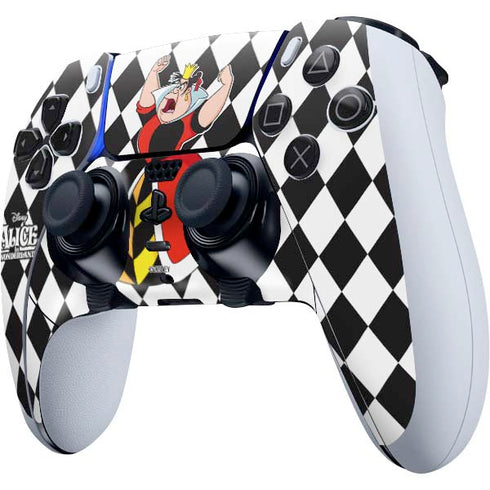 Disney Alice in Wonderland Queen of Hearts Off with their Head! PS5 DualSense Edge Pro Controller Skin