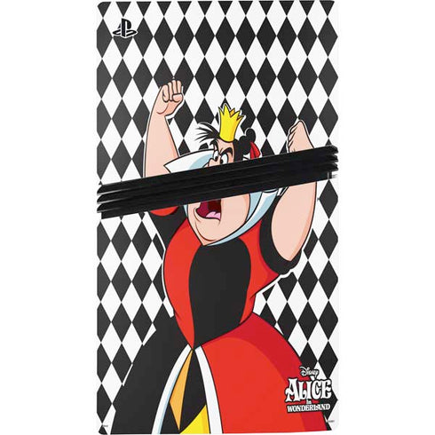 Disney Alice in Wonderland Queen of Hearts Off with their Head! PS5 Pro Disk Console Skin