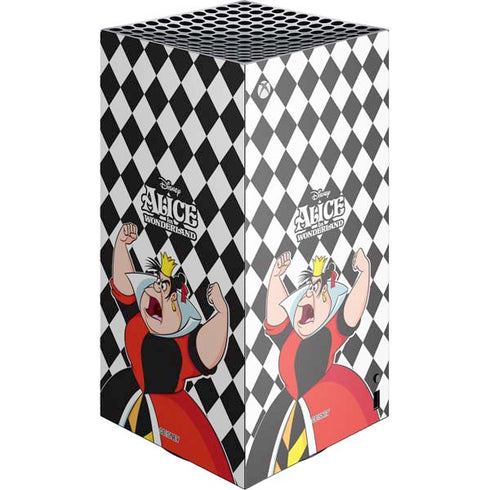 Disney Alice in Wonderland Queen of Hearts Off with their Head! XBox Series X Digital Edition Console Skin