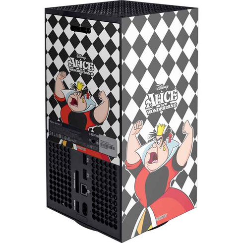 Disney Alice in Wonderland Queen of Hearts Off with their Head! XBox Series X Digital Edition Console Skin