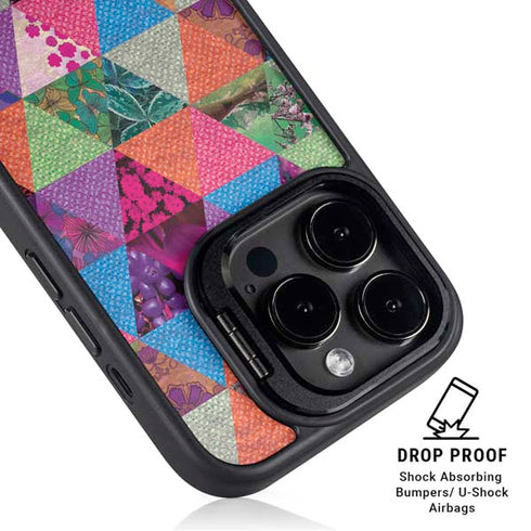 Quilted Spring iPhone 15 Pro Kickstand Case
