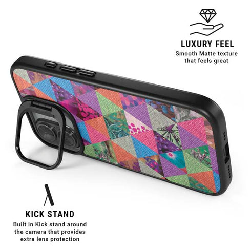 Quilted Spring iPhone 17 Kickstand Case