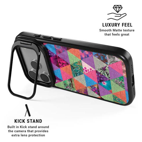 Quilted Spring iPhone 17 Pro Kickstand Case