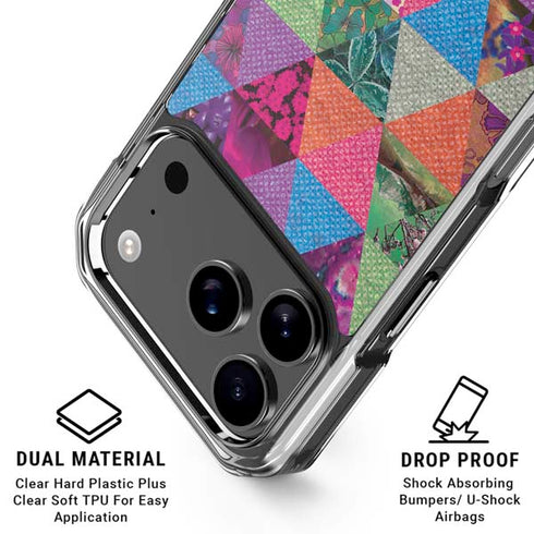 Quilted Spring iPhone 17 Pro Max Clear Case