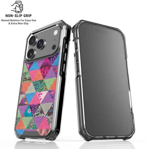 Quilted Spring iPhone 17 Pro Max Clear Case