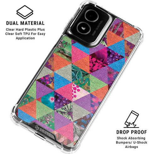 Quilted Spring Moto G Power 5G (2024) Clear Case
