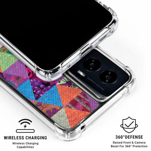 Quilted Spring Moto G Power 5G (2024) Clear Case