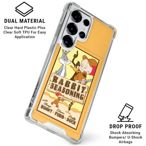 Looney Tunes Rabbit Seasoning Galaxy S25 Ultra Clear Case